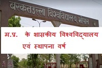 Important Government University of MP