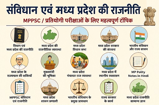 संविधान एवं मध्य प्रदेश की राजनीति